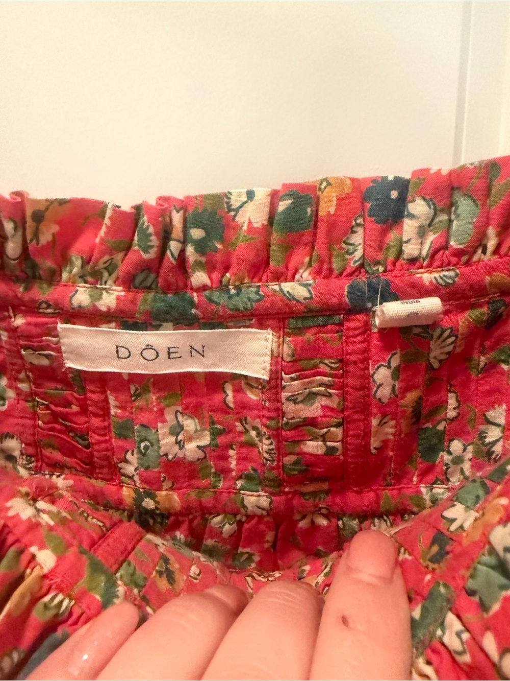 Doen Patricia Rust Floral Mini Dress - Picture 4 of 6